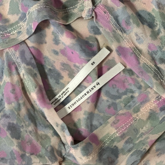 Anthropologie Tops |Anthropologie Sheer Mesh Gauzy Cutout Turtleneck Size XS - Picture 5 of 8